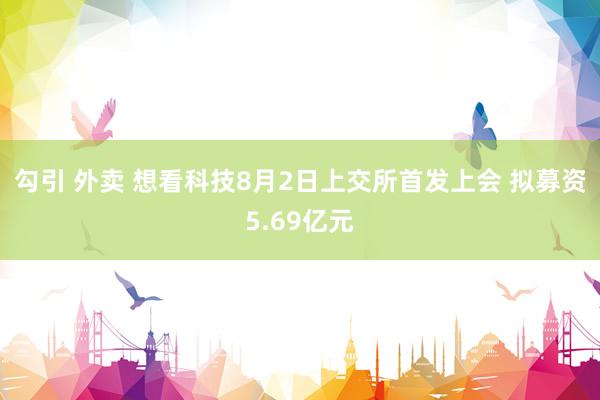 勾引 外卖 想看科技8月2日上交所首发上会 拟募资5.69亿元