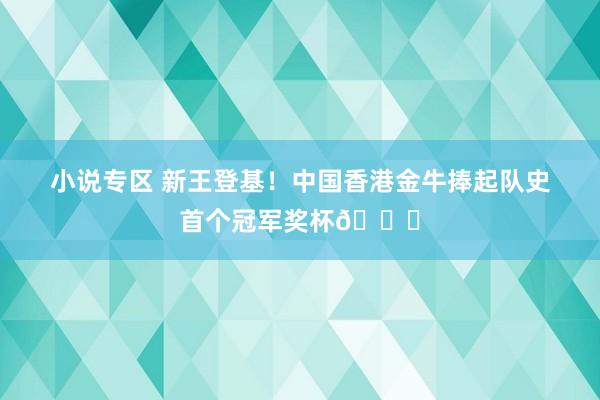 小说专区 新王登基！中国香港金牛捧起队史首个冠军奖杯🏆