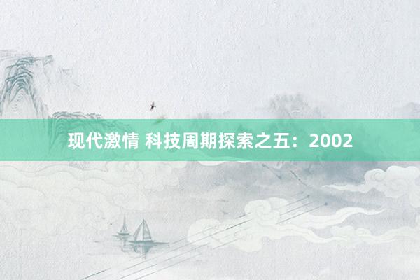 现代激情 科技周期探索之五：2002