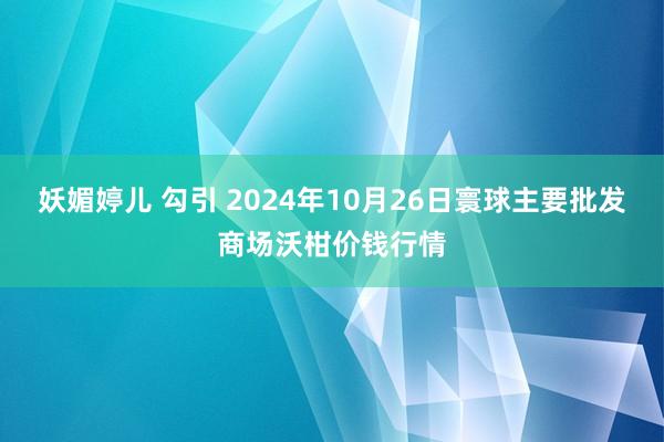 妖媚婷儿 勾引 2024年10月26日寰球主要批发商场沃柑价钱行情