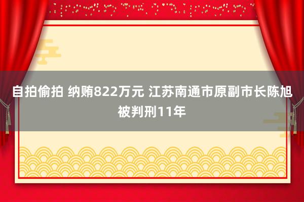 自拍偷拍 纳贿822万元 江苏南通市原副市长陈旭被判刑11年