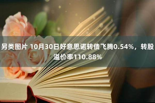 另类图片 10月30日好意思诺转债飞腾0.54%，转股溢价率110.88%