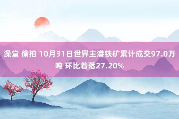 澡堂 偷拍 10月31日世界主港铁矿累计成交97.0万吨 环比着落27.20%