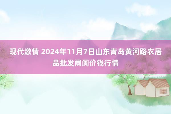 现代激情 2024年11月7日山东青岛黄河路农居品批发阛阓价钱行情