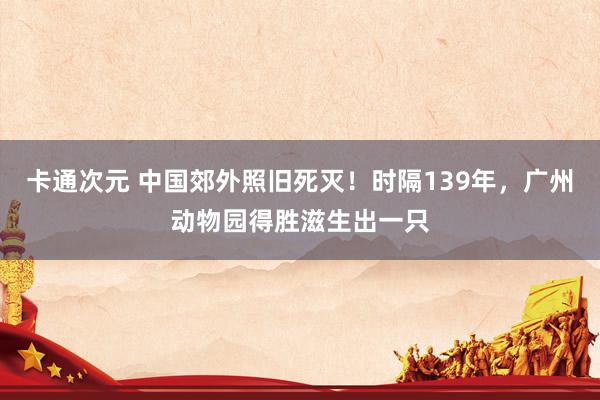 卡通次元 中国郊外照旧死灭！时隔139年，广州动物园得胜滋生出一只