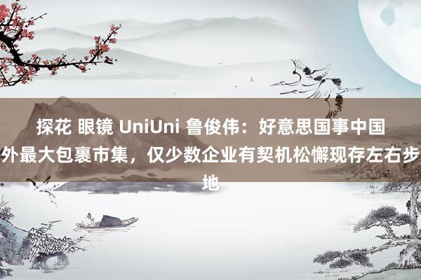 探花 眼镜 UniUni 鲁俊伟：好意思国事中国除外最大包裹市集，仅少数企业有契机松懈现存左右步地