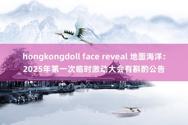 hongkongdoll face reveal 地面海洋：2025年第一次临时激动大会有斟酌公告